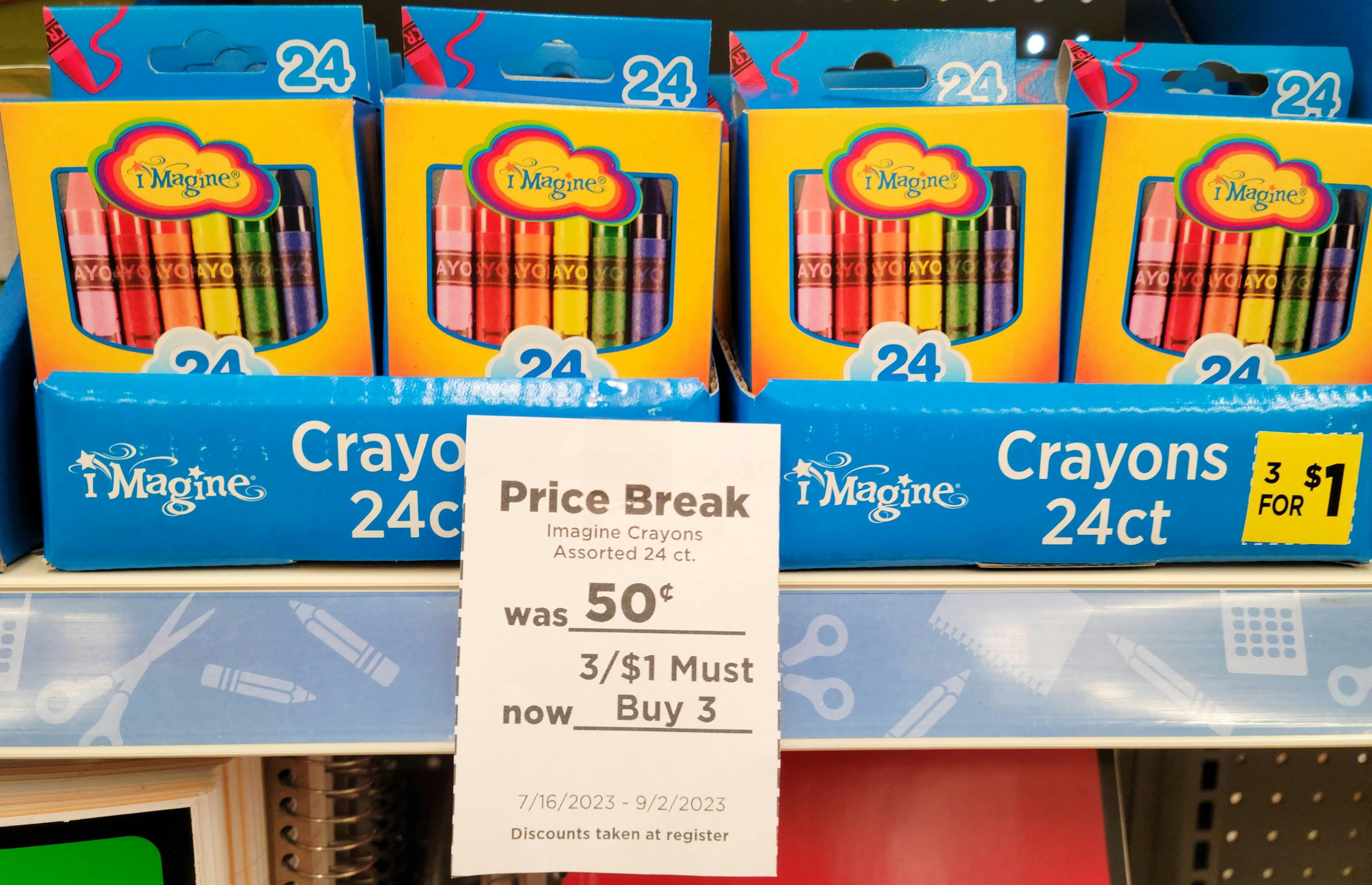 Imagine 24Count Crayons, Only 0.33 at Dollar General The Krazy
