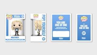 a custom Funko Pop vinyl figure of one of the founders of KCL in the box