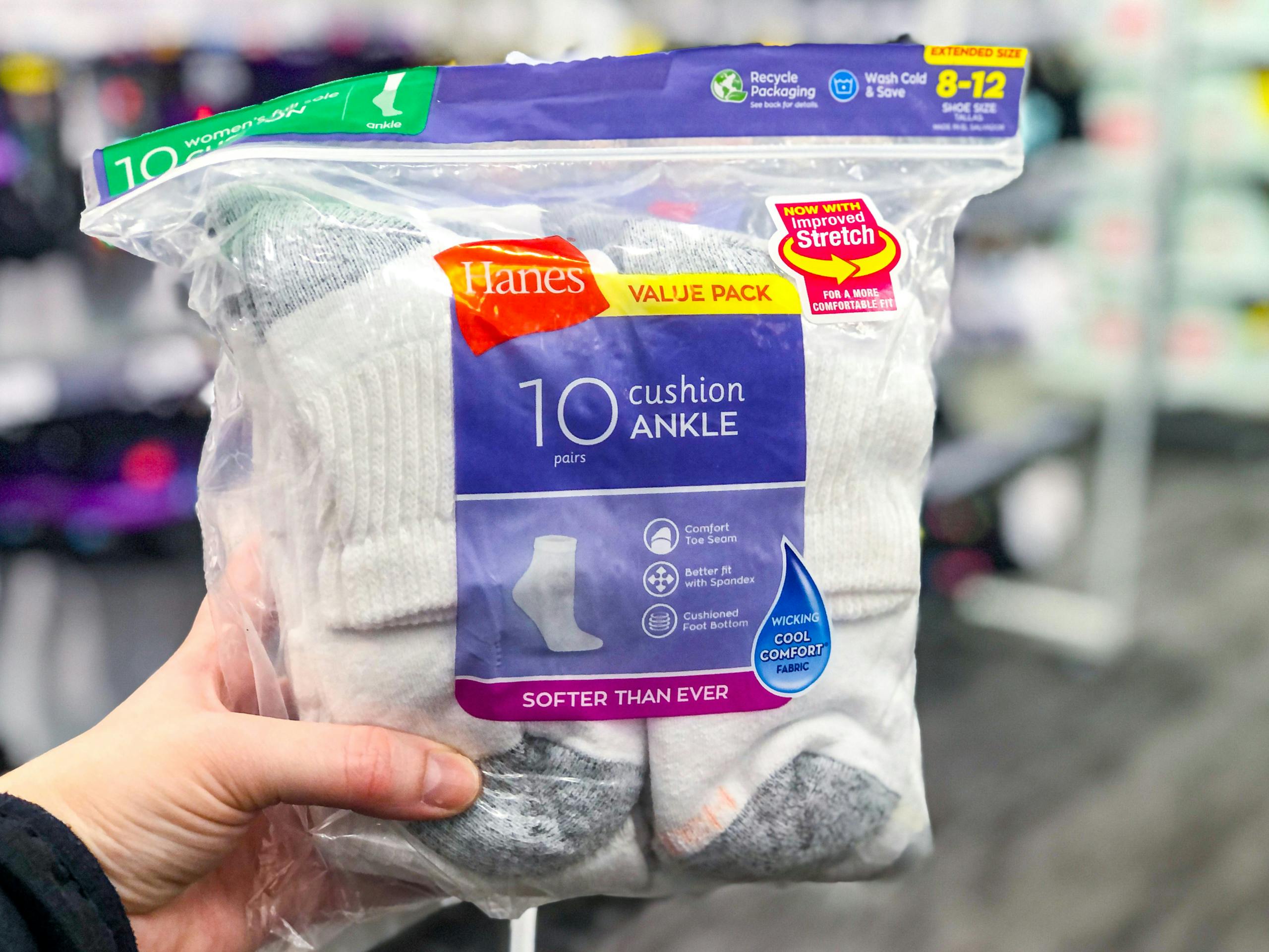 Hanes Women's 10Pack Socks for Only 8.35 & 9Pack Underwear for Only
