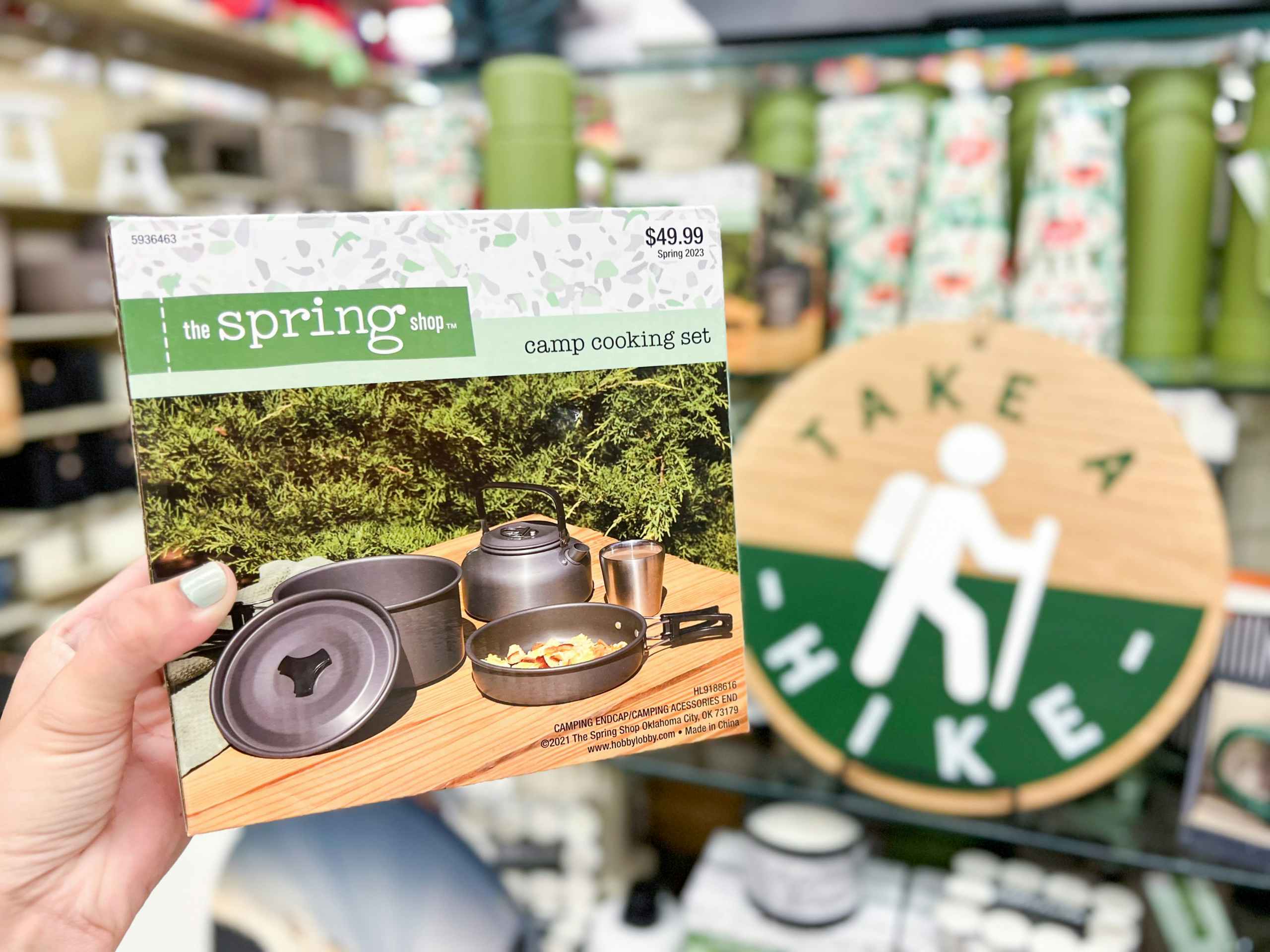 camping cooking set in box