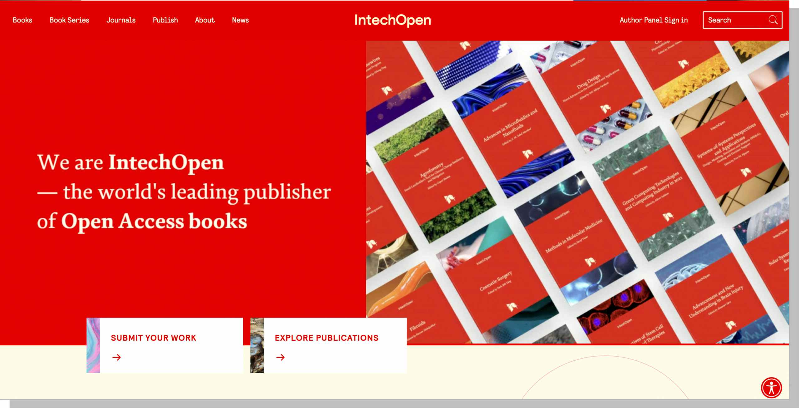 Intech Open website