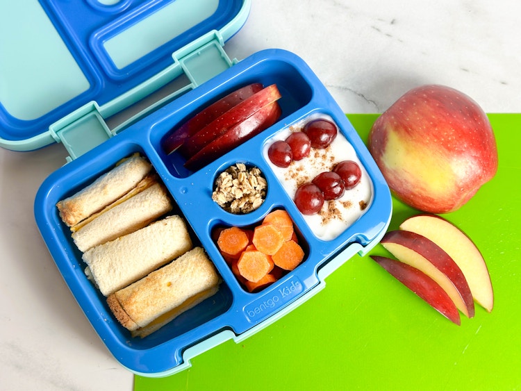 homemade kid bento box for school lunch