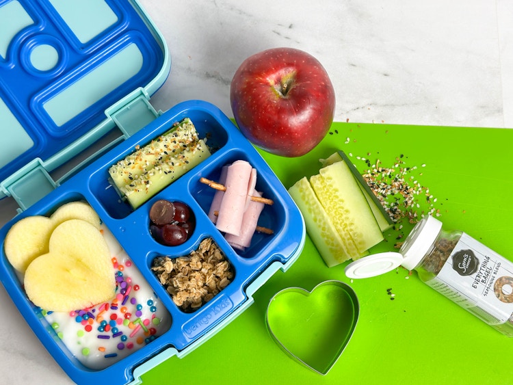 homemade kid bento box for school lunch