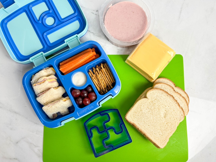 homemade kid bento box for school lunch