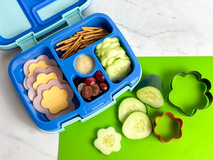 homemade kid bento box for school lunch