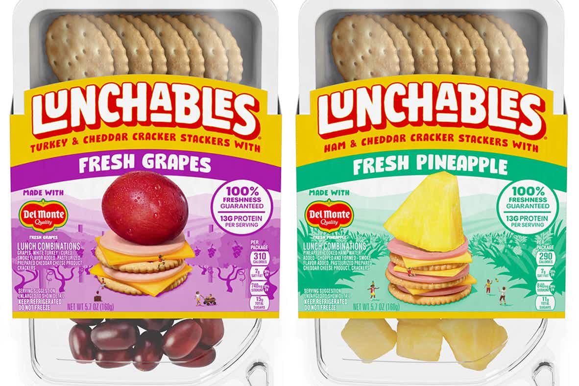new lunchables with fresh fruit 