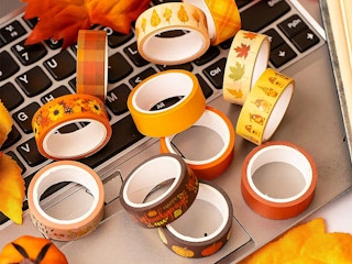 autumn themed washi tape
