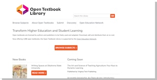 Open Textbook Library Website