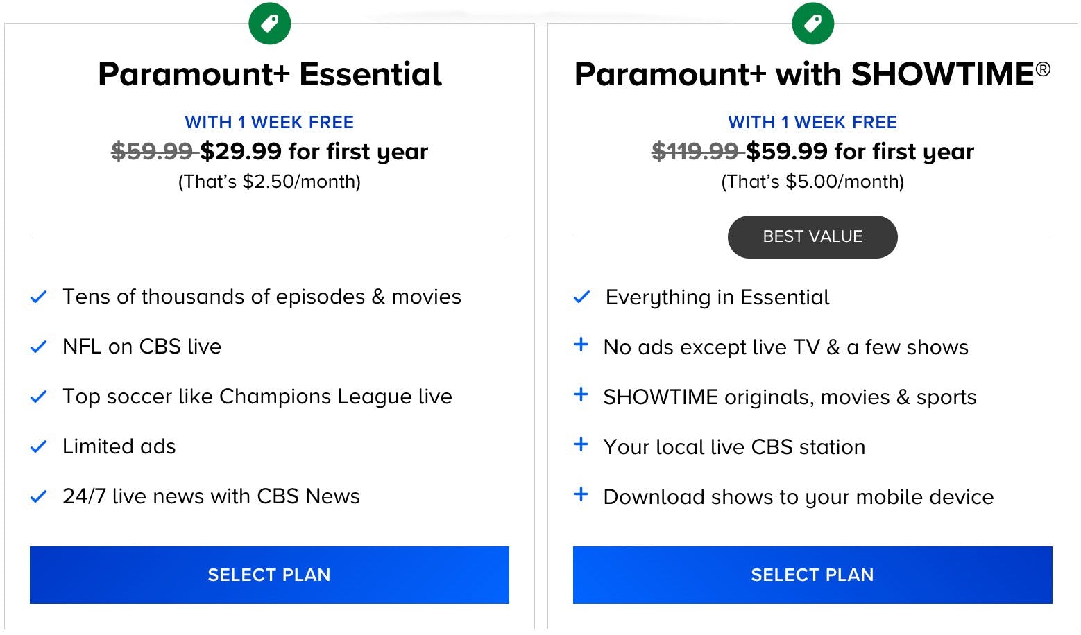 50% Off Paramount+ 1 Year of NFL Games and More for $29.99