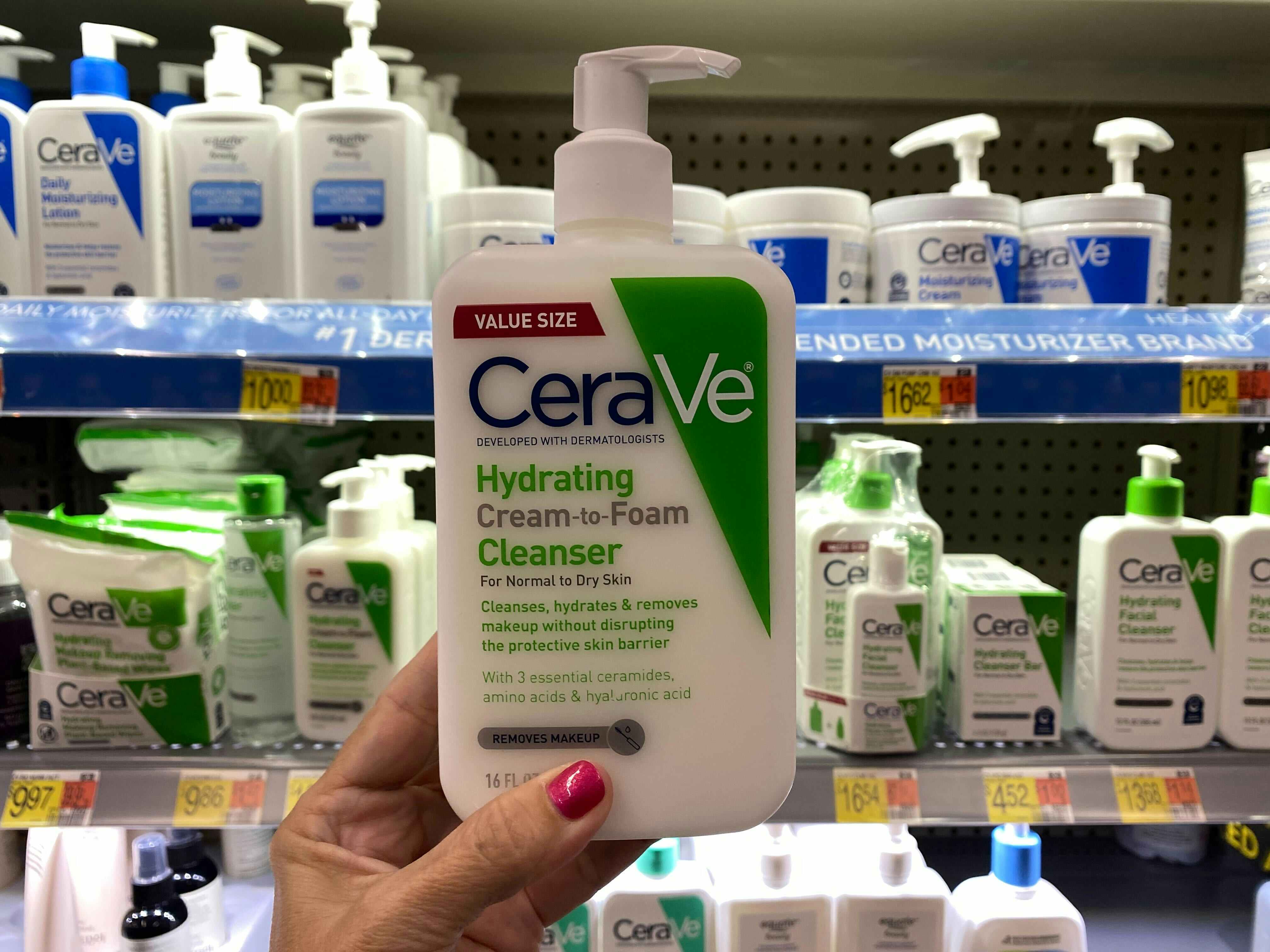 Cerave in hand photo