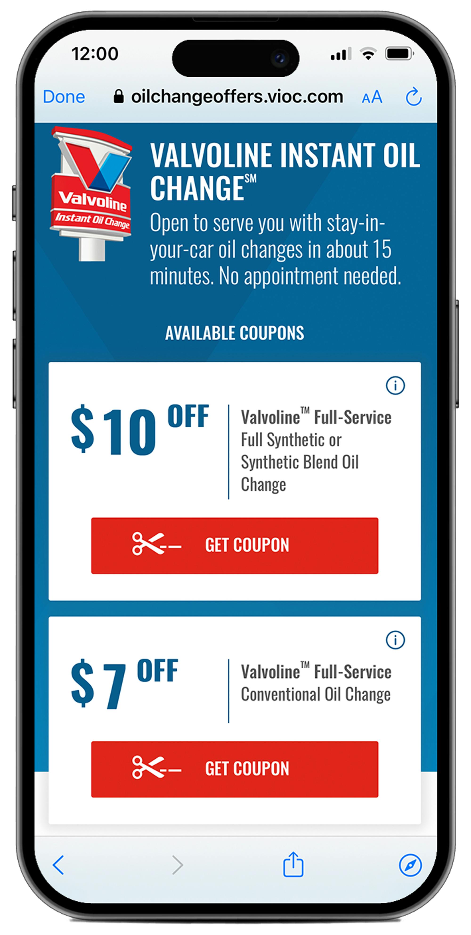 Knoxville Oil Change Coupon