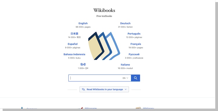 Wikibooks Website