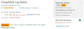 an amazon price screenshot