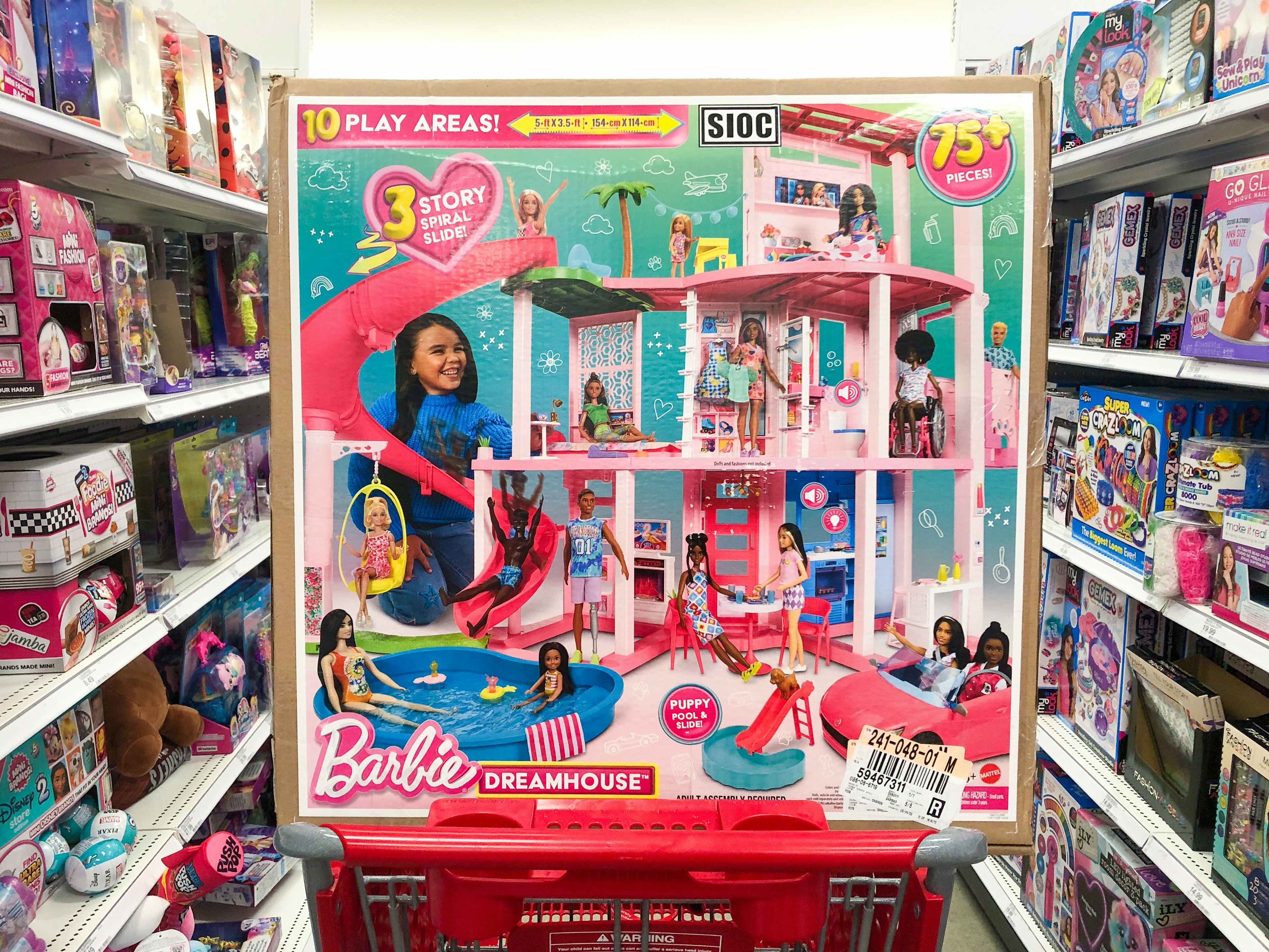 Barbie dreamhouse in cart