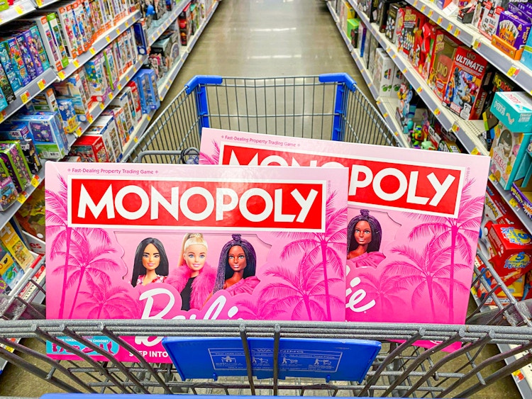 Two boxes of Barbie Monopoly 