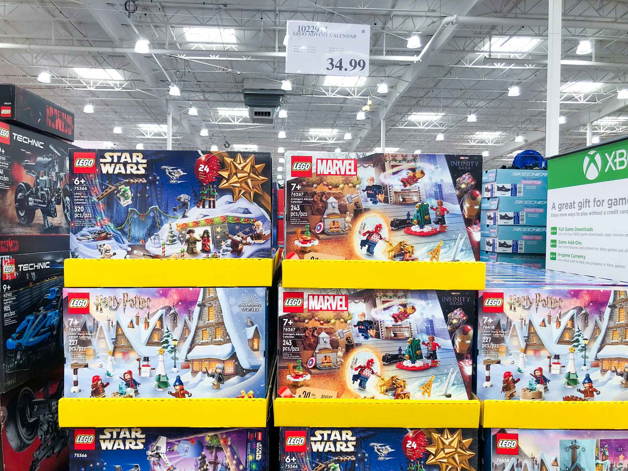 lego advent calanders in store 
