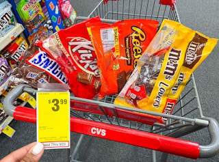 Snickers, Kit Kat, Reese's and M&M's candy