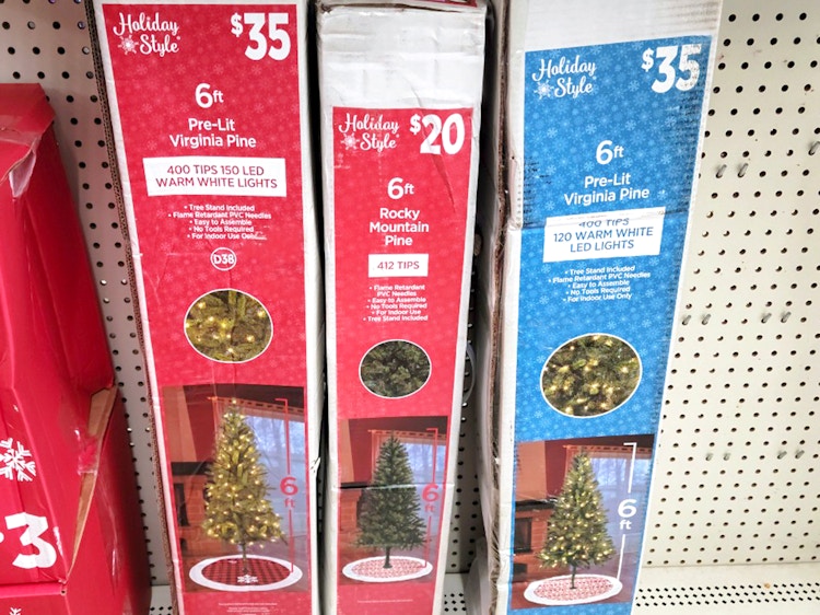 dollar general christmas trees
