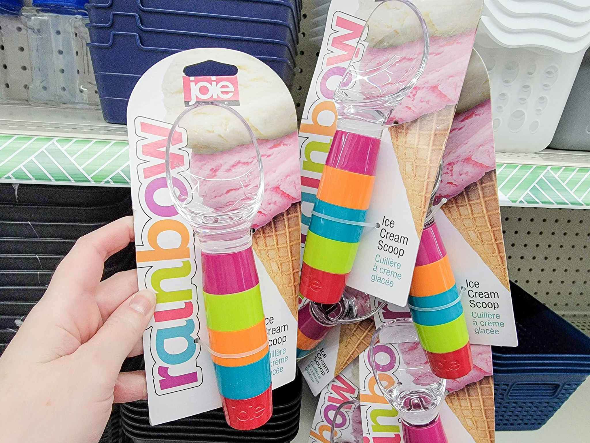 rainbow ice cream scoop