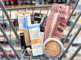Makeup haul in cart