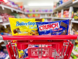 Candy bags in cart