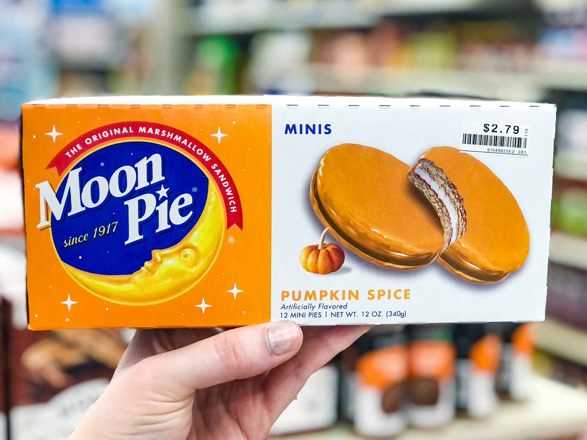 Pumpkin spice moon pies