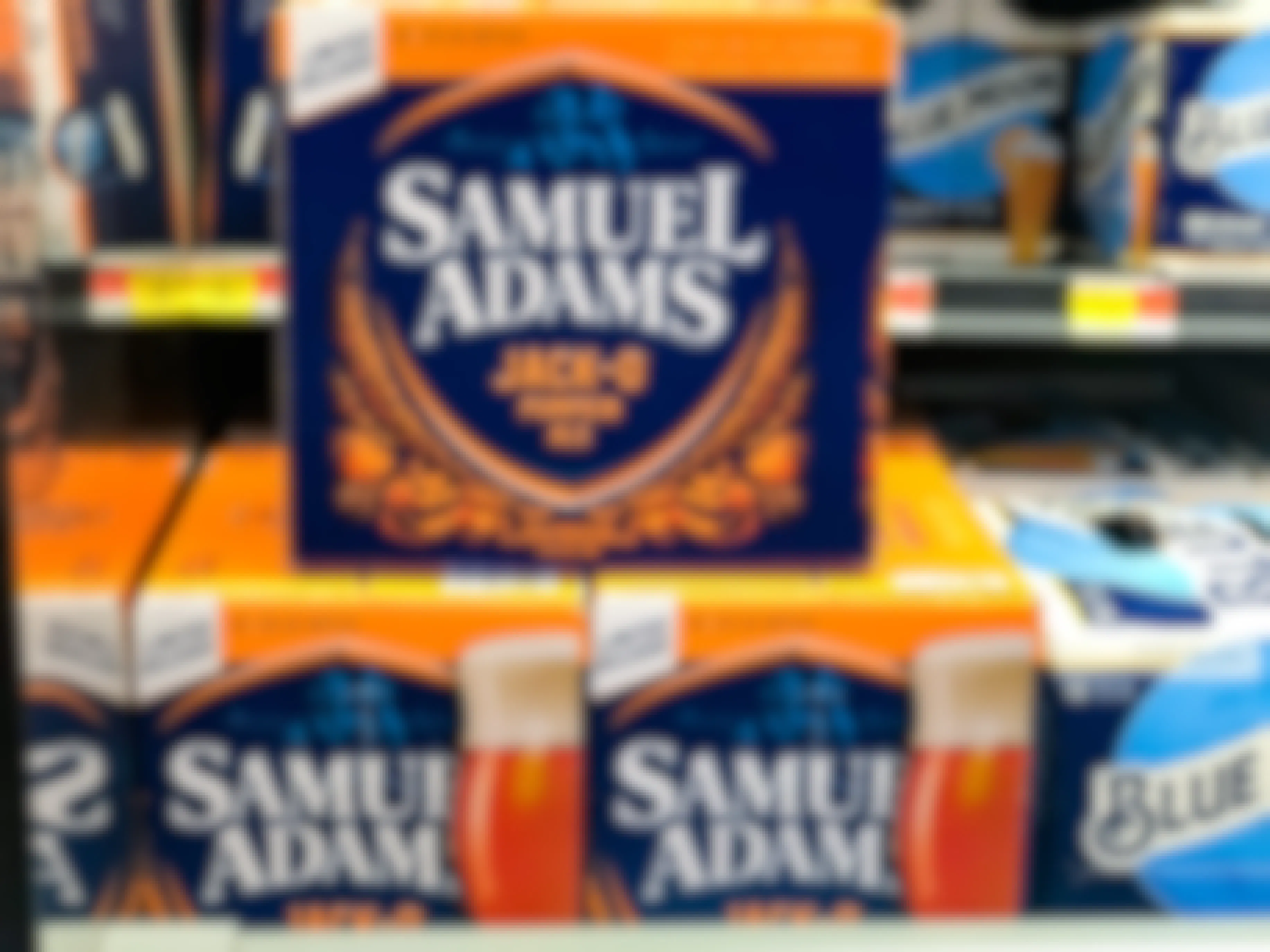Samuel adams pumpkin ale on shelf