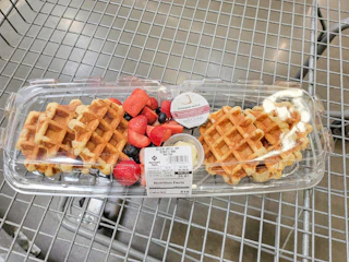 belgain waffle party tray
