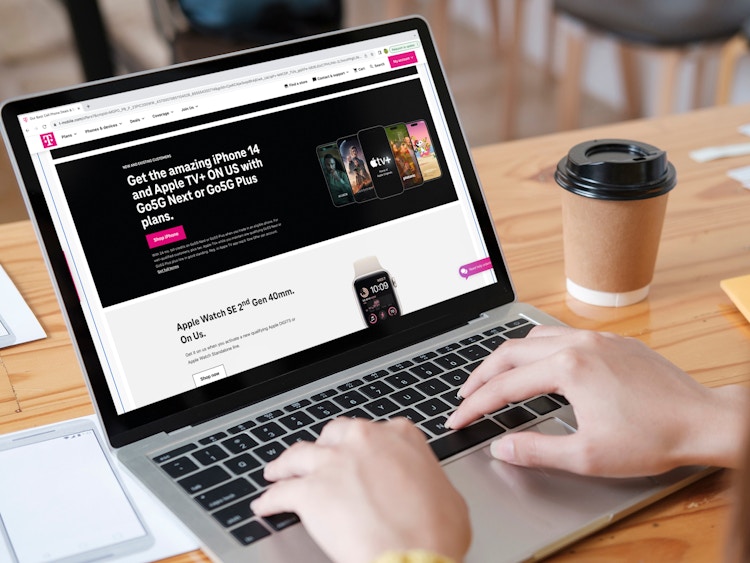 a person on the t mobile website