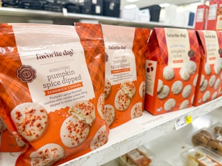 favorite day pumpkin spice dipped sandwich cookies at target