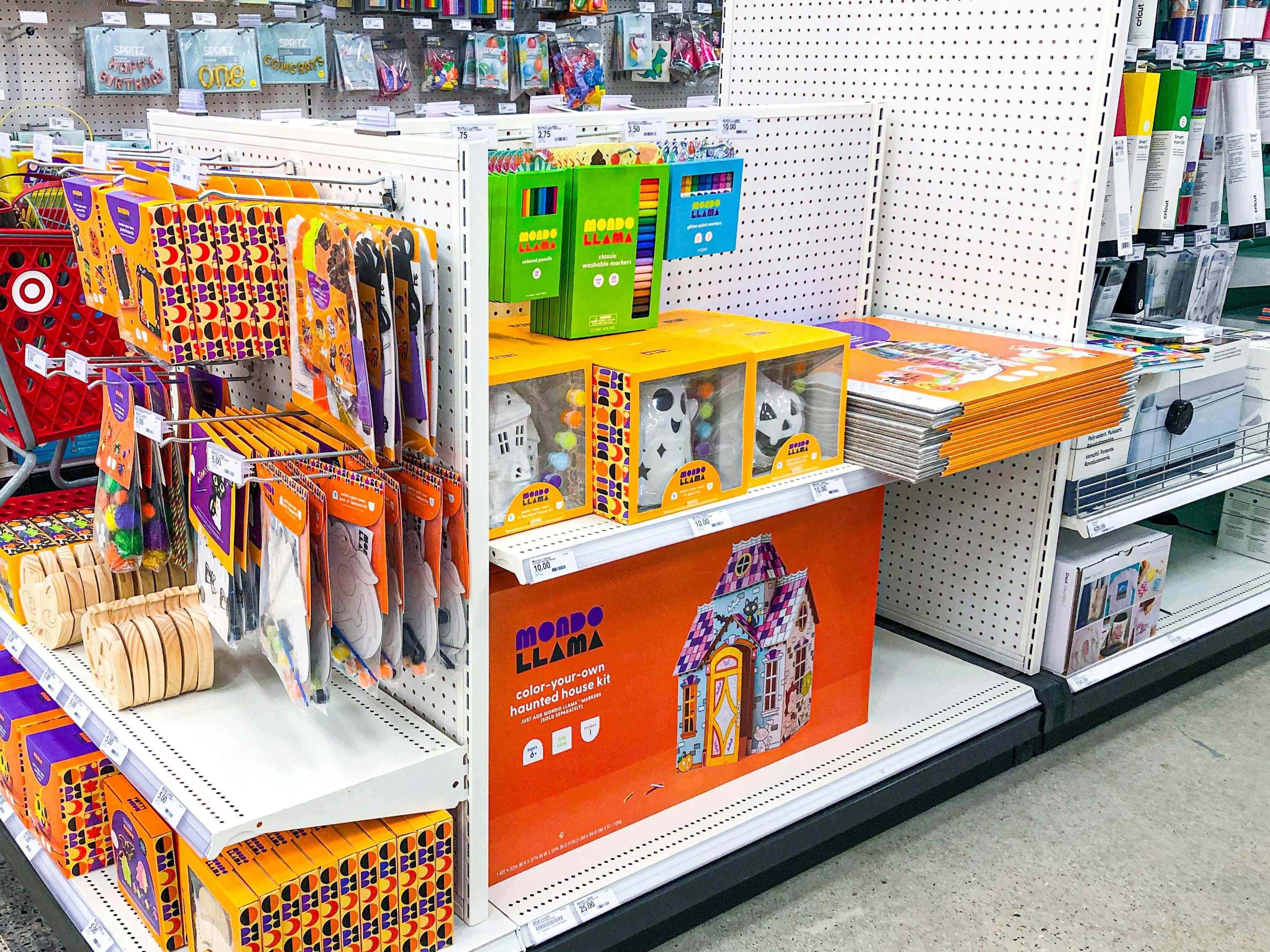 mondo llama halloween crafts on the shelf at Target