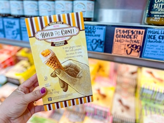 pumpkin mini cones at Trader Joe's