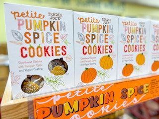 petite pumpkin spice cookies at Trader Joe's