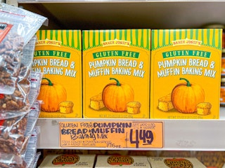 pumpkin bread and muffin mix at Trader Joe's