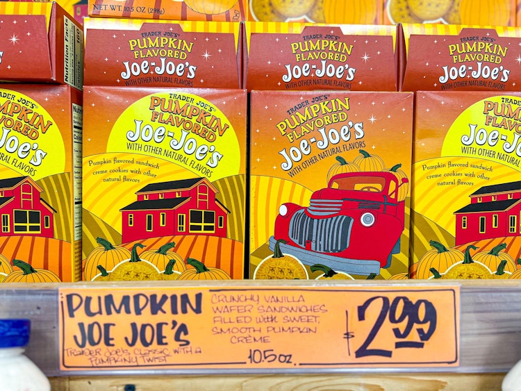 pumpkin joejoes cookies at Trader Joe's