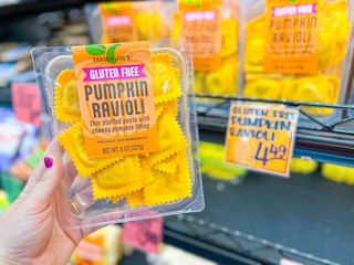 pumpkin ravioli at Trader Joe's