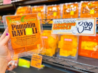 pumpkin ravioli at Trader Joe's