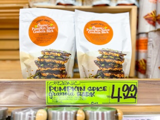 pumpkin spice granola bark at Trader Joe's
