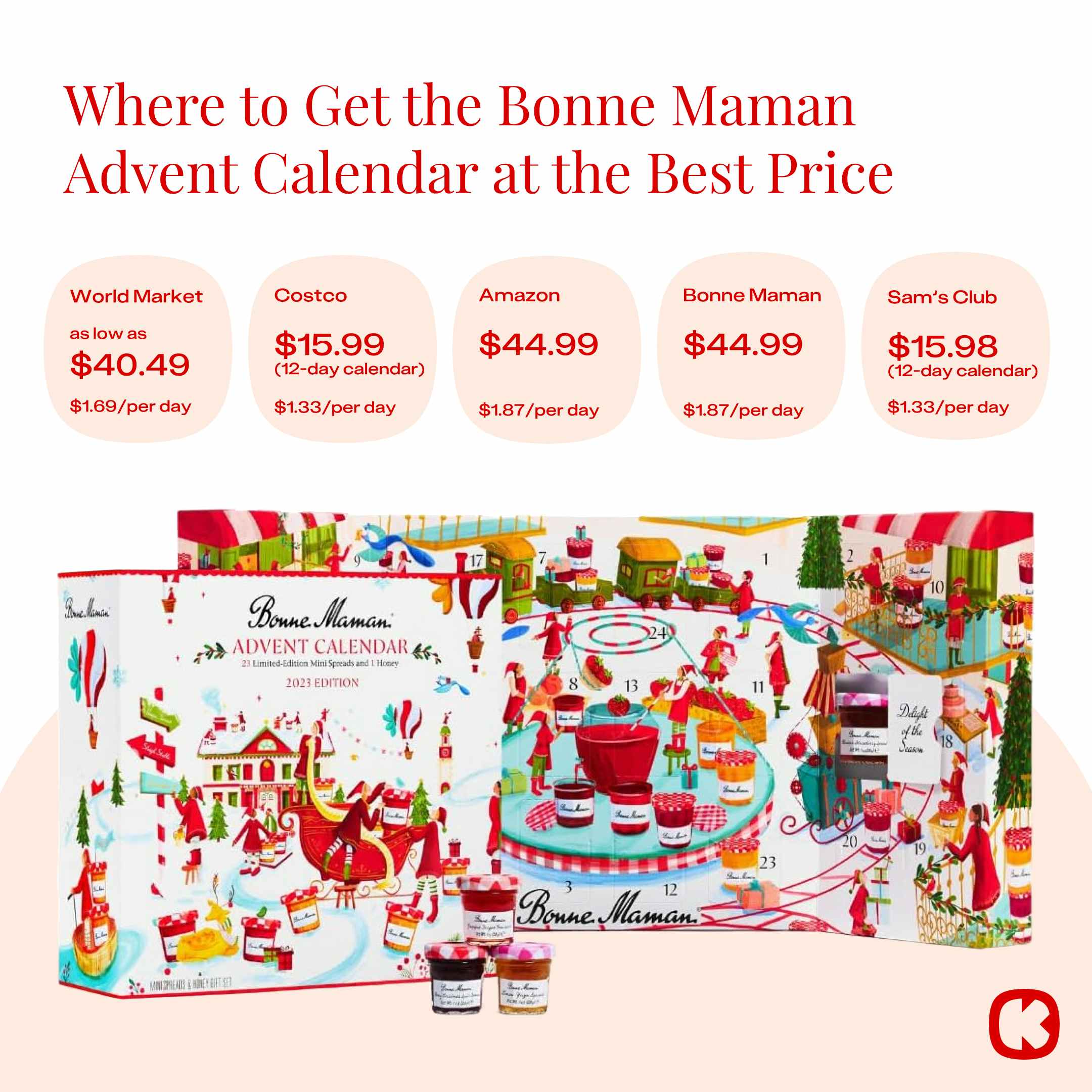 bonne maman calendar comparison cost