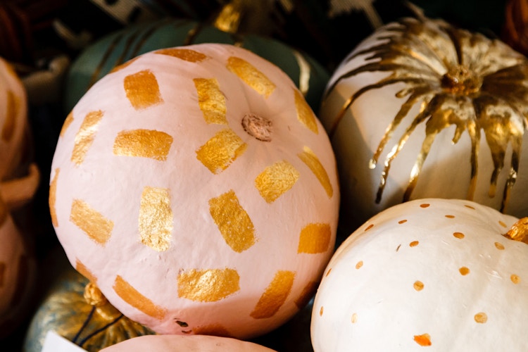 Decorated pumpkin