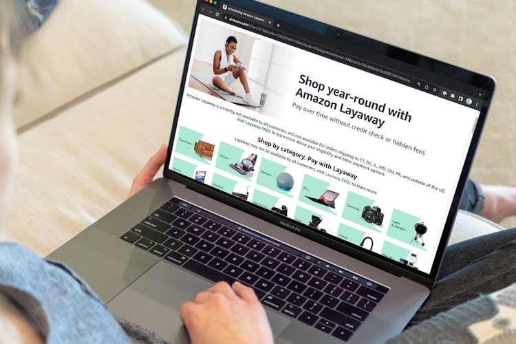 someone looking at the Amazon layaway webpage