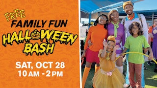 the banner for the free family fun Halloween Bash in Arizona