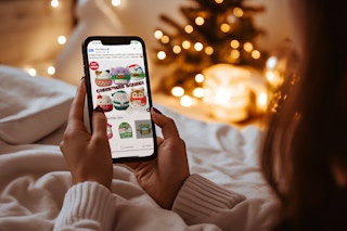 a person looking at the five below squishmallows on their phone