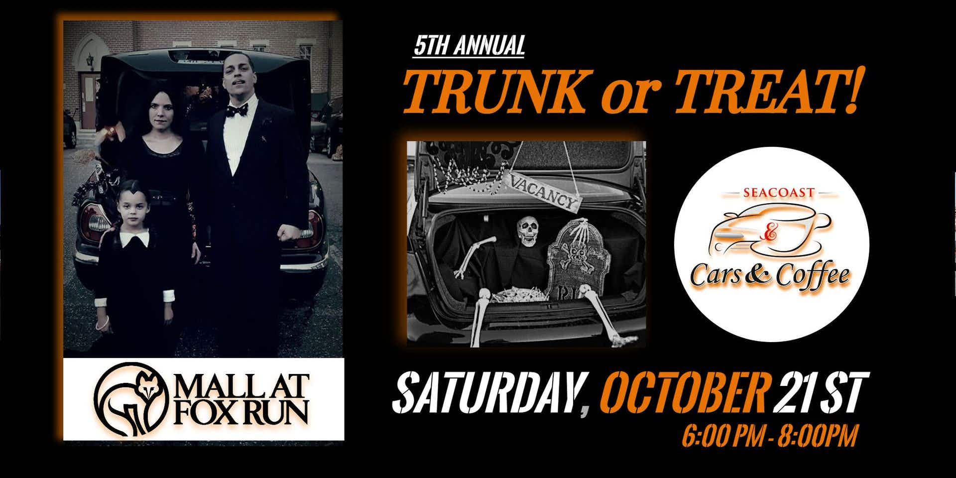 the banner for the Trunk or Treat event in New Hampshire