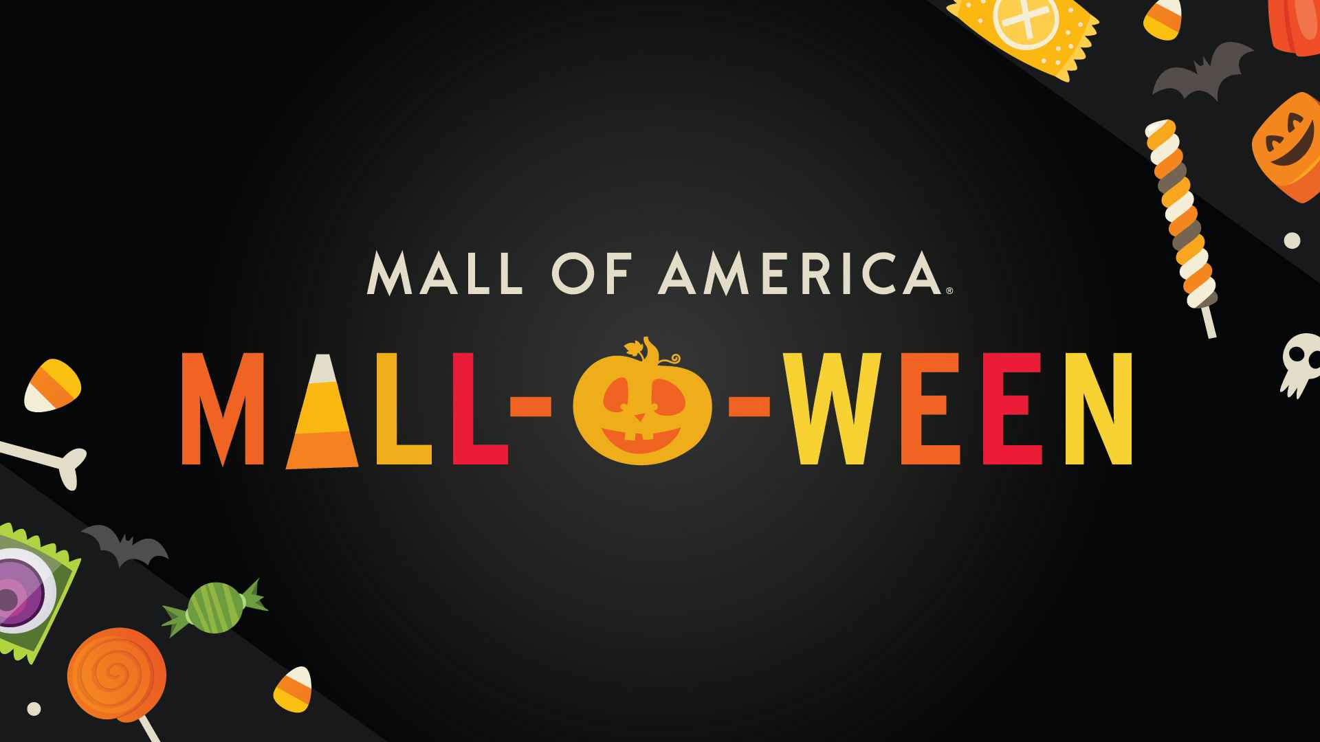 the banner for the Mall of America Mall-o-ween event