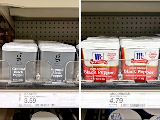 target's good and gather vs mccormick brand spices price comparison