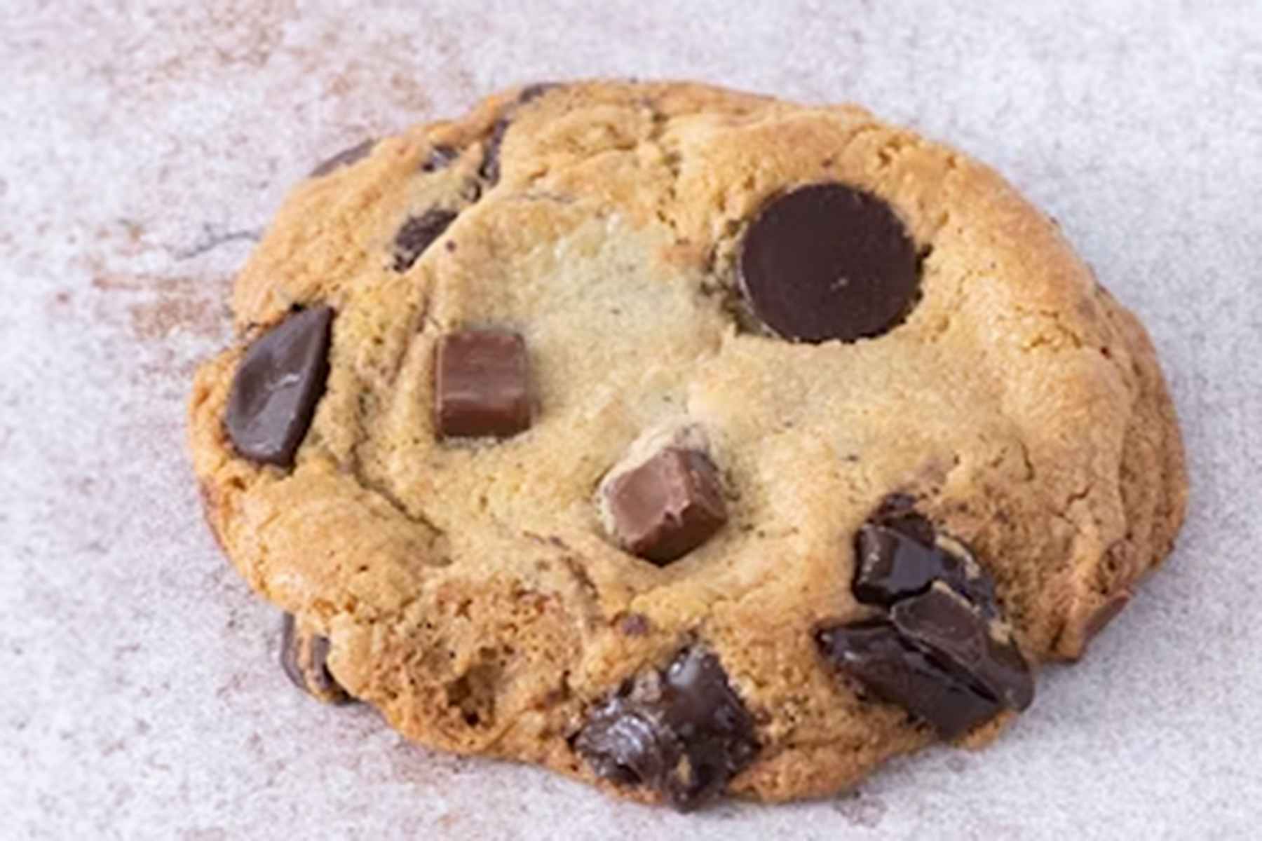 a chocolate chip cookie 
