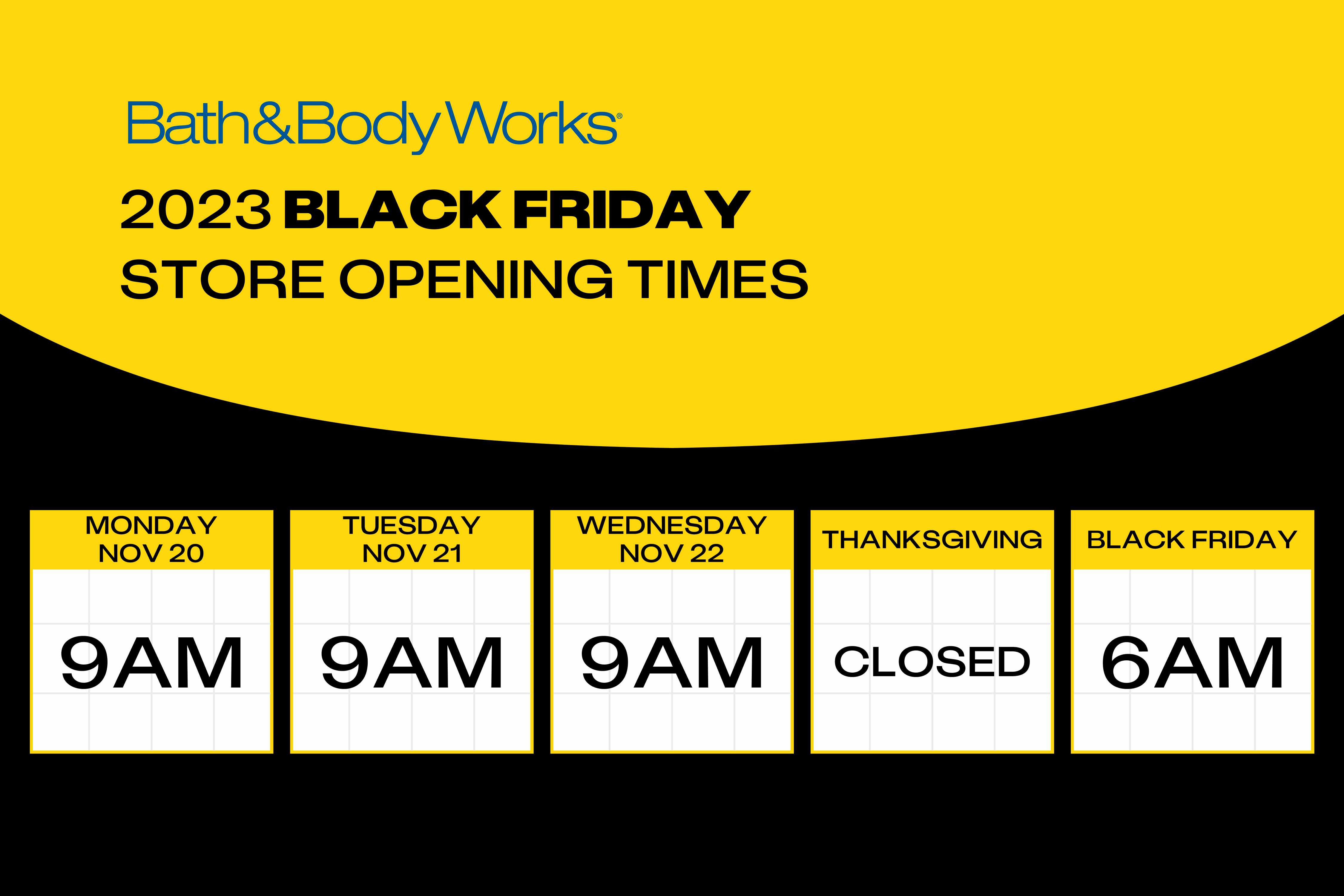 bath and body works black friday graphic 