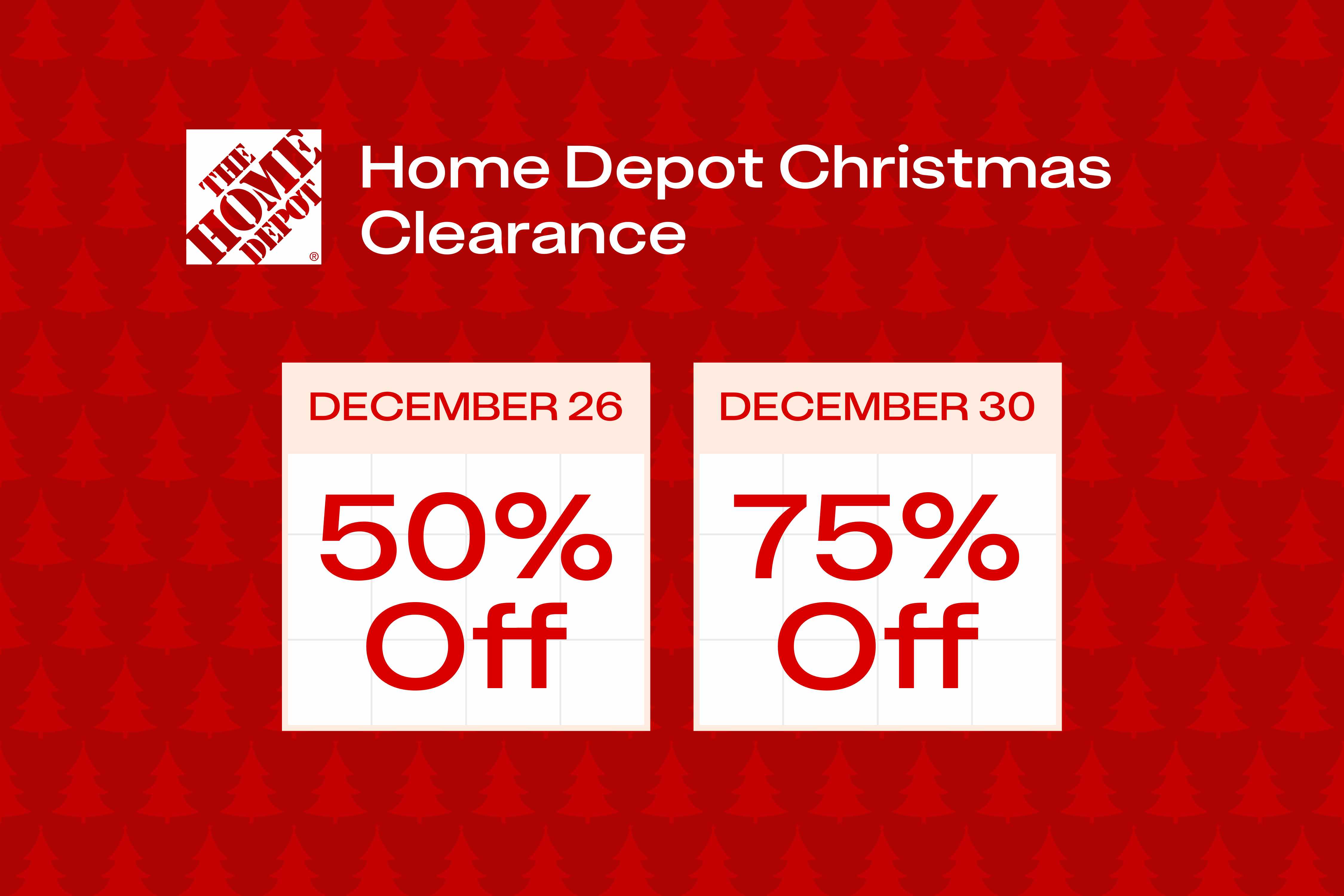 Home Depot Christmas Clearance