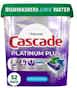 Cascade Platinum Plus Dishwashing Detergent 28 ct or higher, limit 1